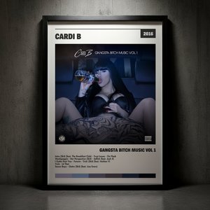 Cuadro Cardi B - Gangsta Bitch Music Vol 1