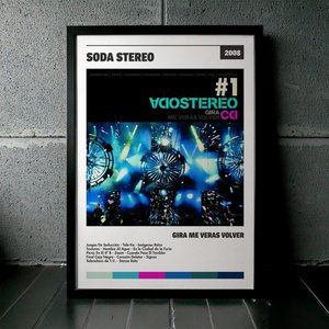 Cuadro Soda Stereo - Gira Me Verás Volver