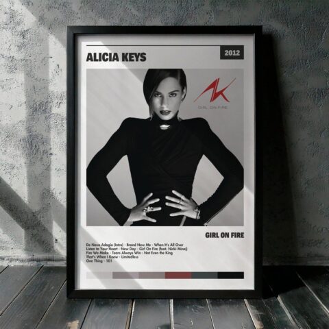 Cuadro Alicia Keys - Girl On Fire
