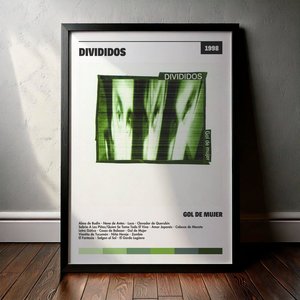 Cuadro Divididos - Gol De Mujer