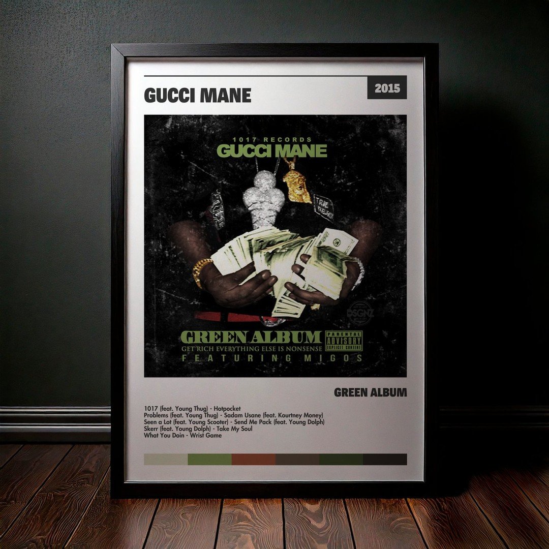 Cuadro Gucci Mane - Green Album