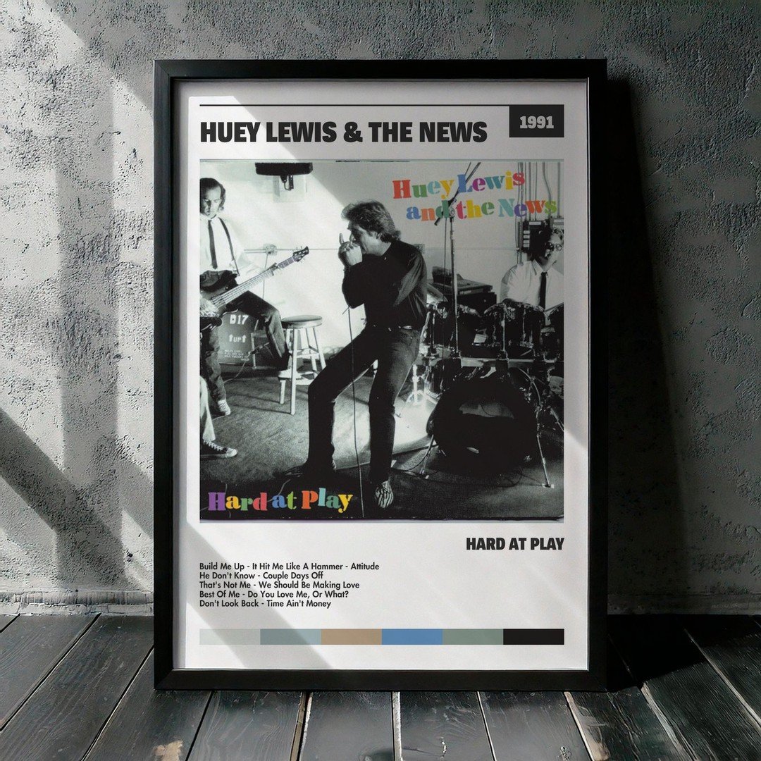 Cuadro Huey Lewis & The News - Hard At Play