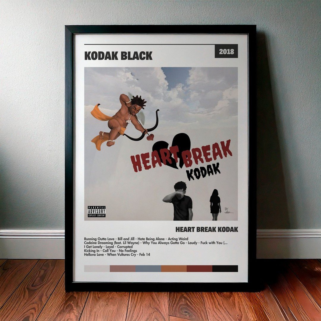 Cuadro Kodak Black - Heart Break Kodak