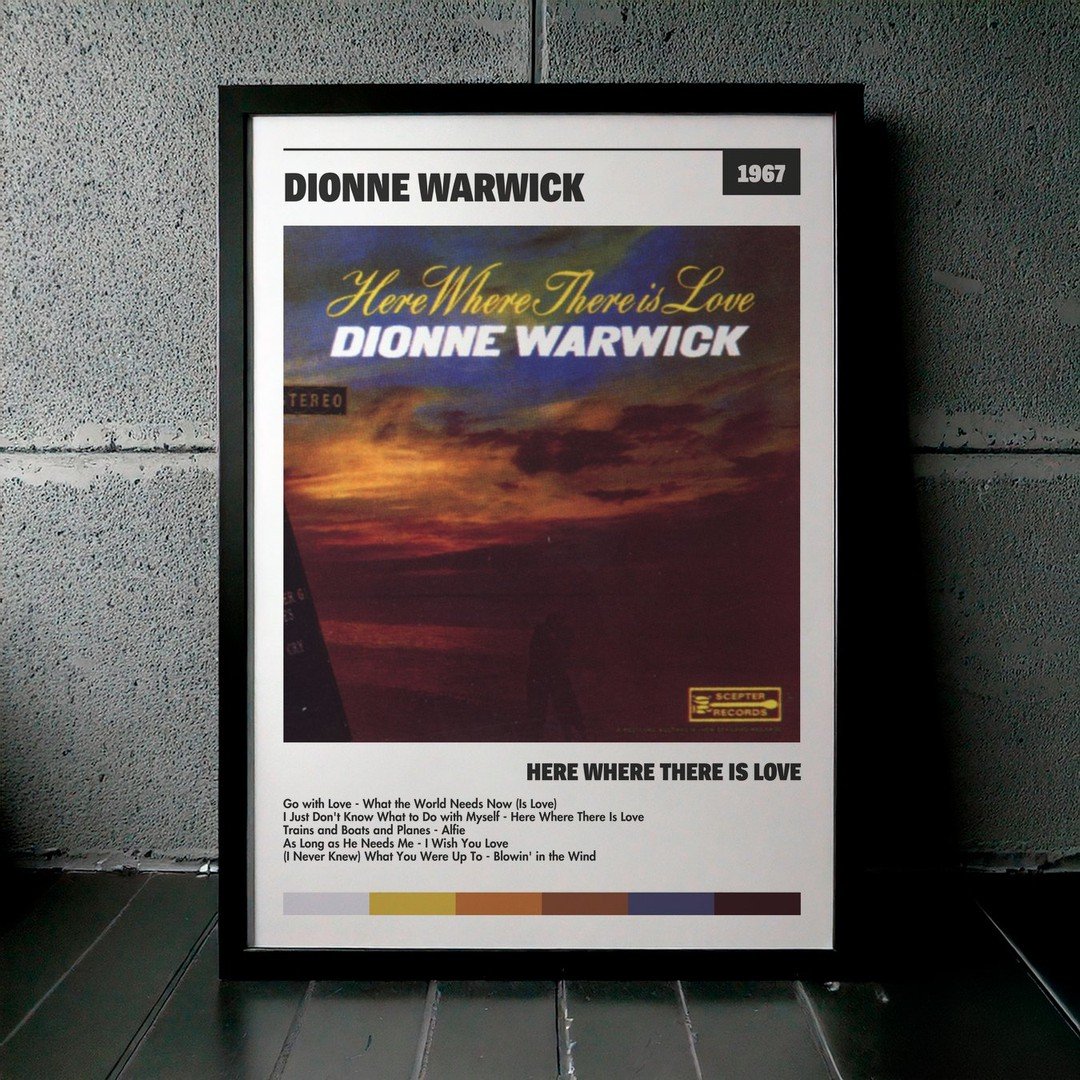 Cuadro Dionne Warwick - Here Where There Is Love