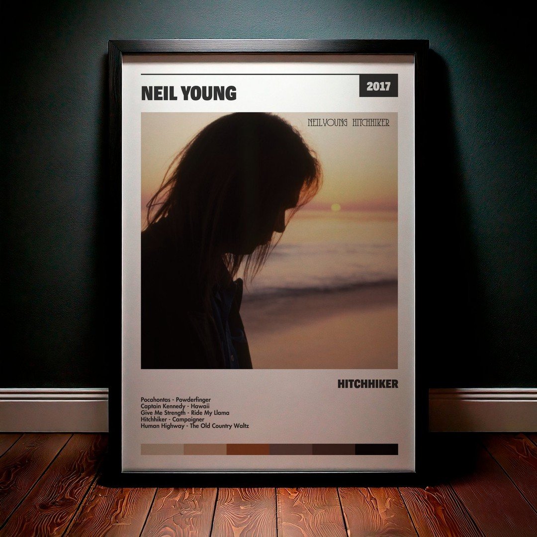 Cuadro Neil Young - Hitchhiker