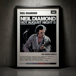 Cuadro Neil Diamond - Hot August Night II