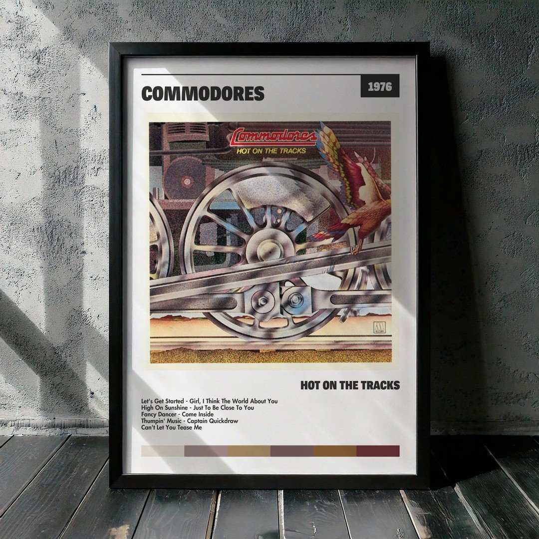 Cuadro Commodores - Hot On The Tracks