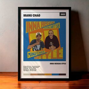 Cuadro Manu Chao - Inna Reggae Style
