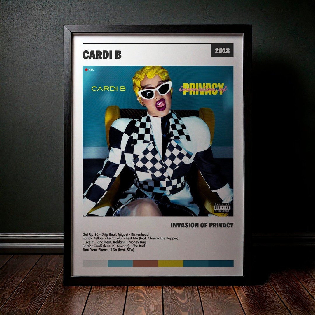 Cuadro Cardi B - Invasion of Privacy