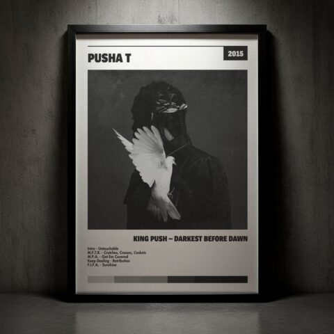 Cuadro Pusha T - King Push – Darkest Before Dawn
