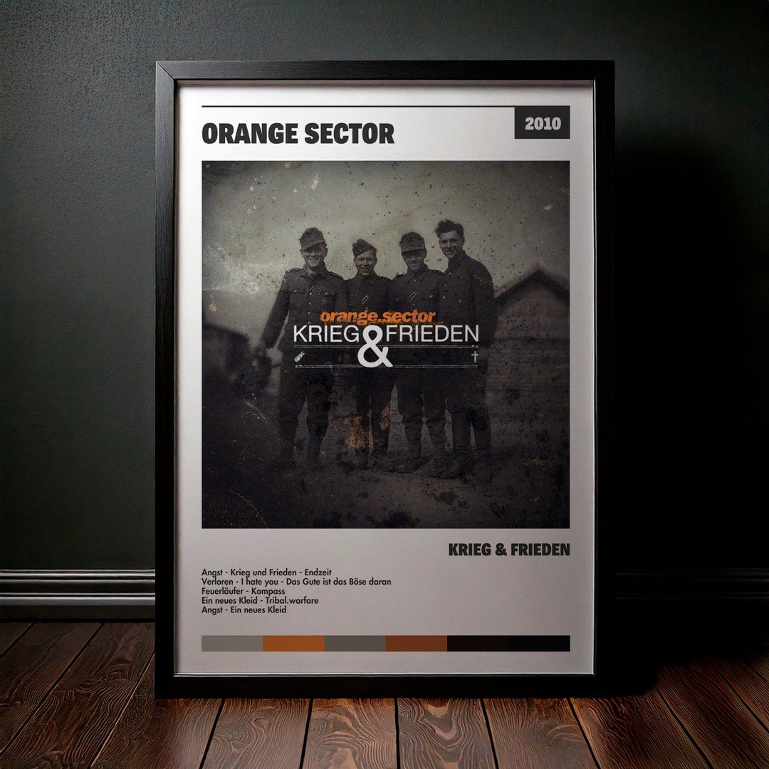Cuadro Orange Sector - Krieg & Frieden