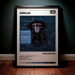 Cuadro Gorillaz - Laika Come Home