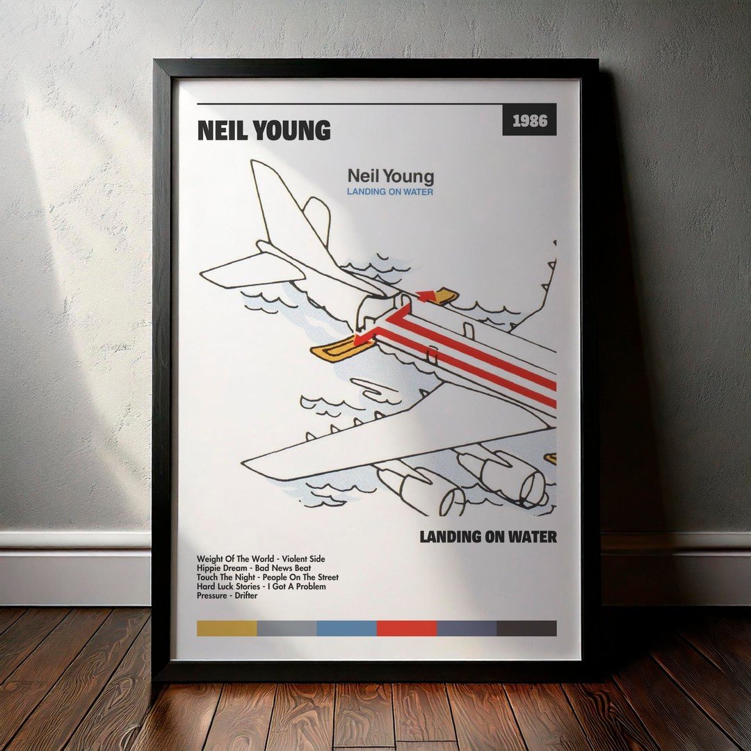 Cuadro Neil Young - Landing On Water