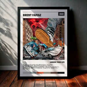 Cuadro Brent Faiyaz - Larger Than Life
