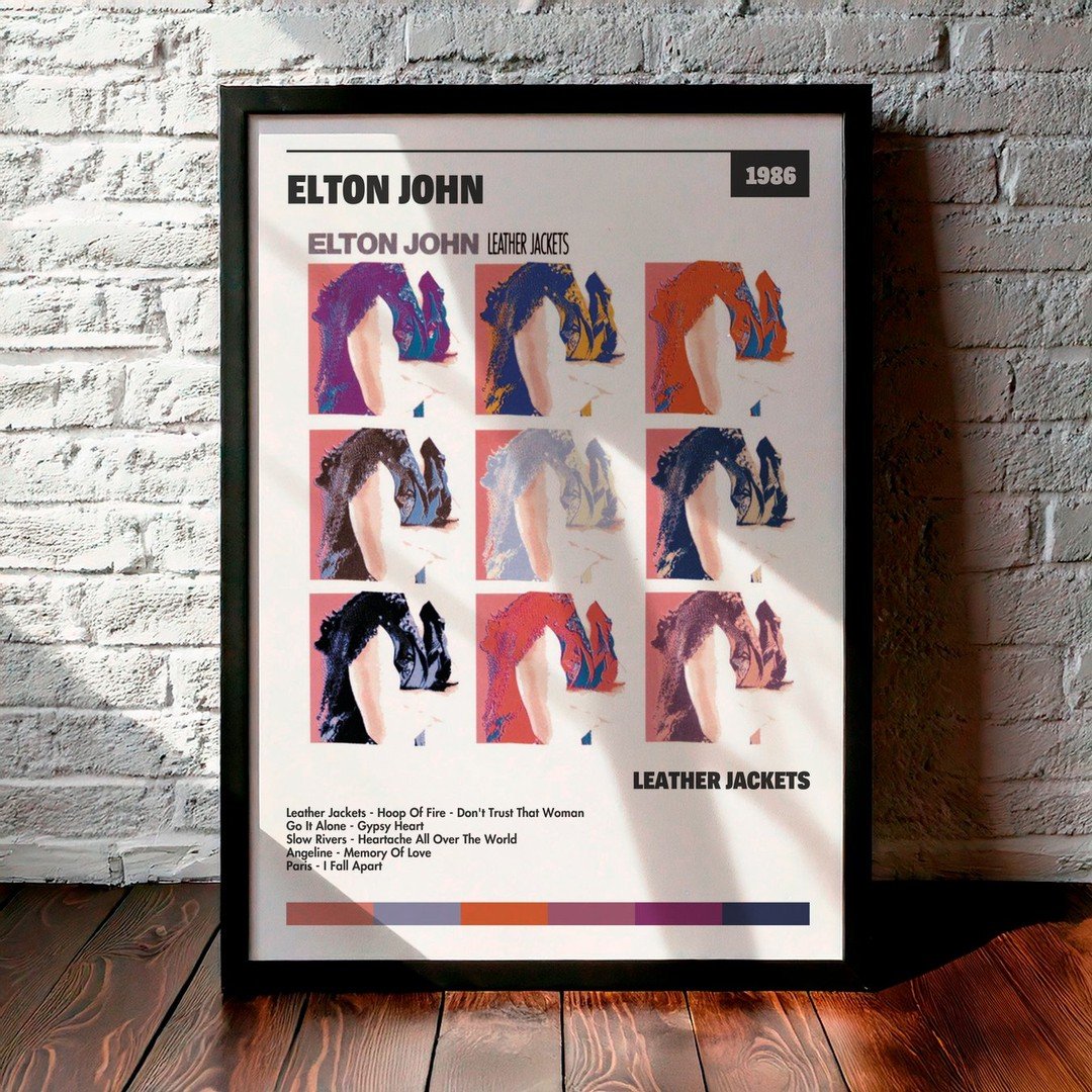 Cuadro Elton John - Leather Jackets