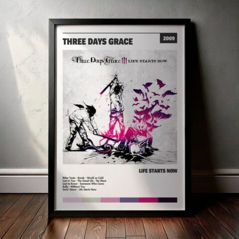 Cuadro Three Days Grace - Life Starts Now