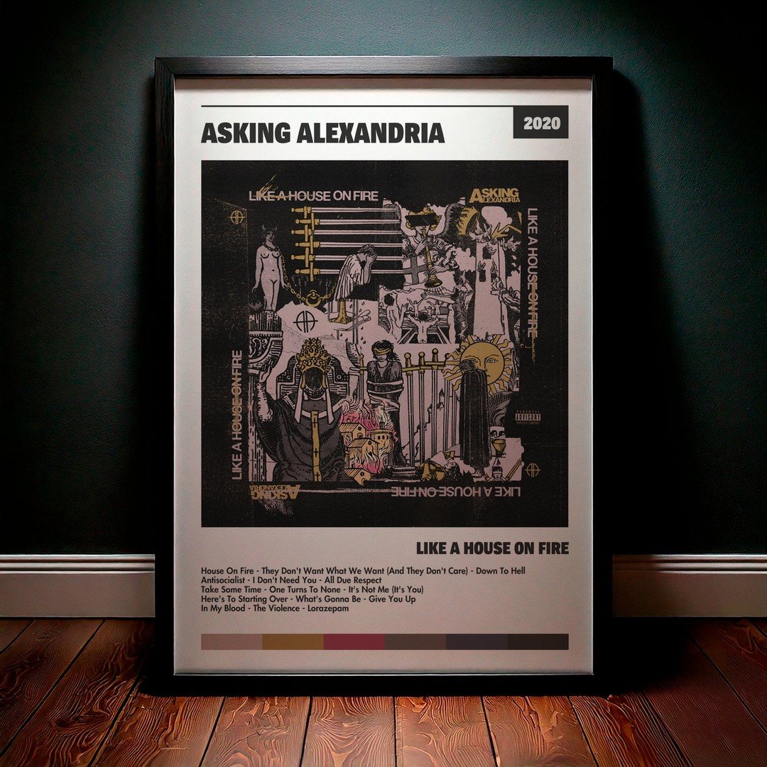 Cuadro Asking Alexandria - Like A House On Fire