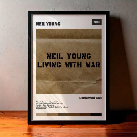 Cuadro Neil Young - Living with War