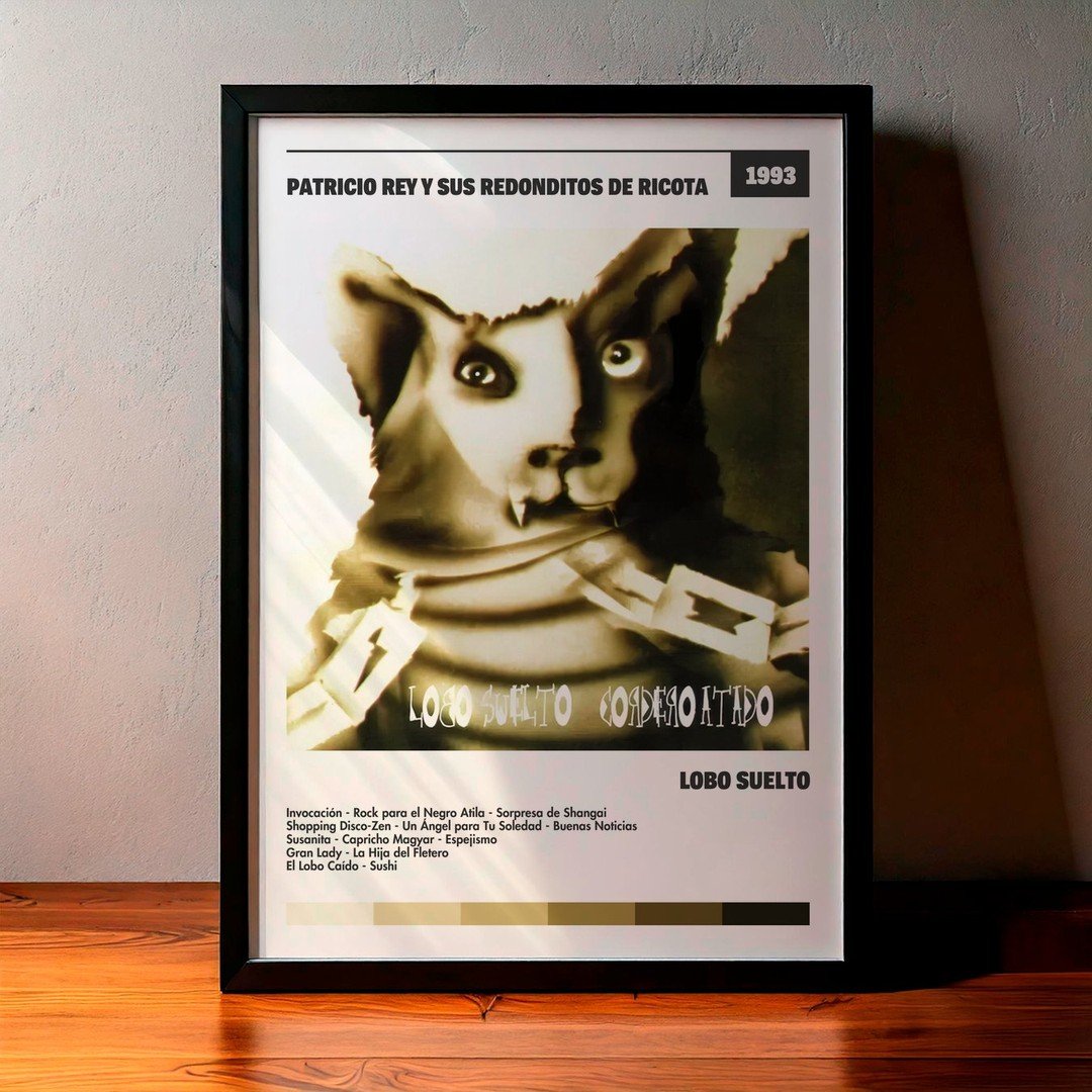 Cuadro Patricio Rey y sus Redonditos de Ricota - Lobo Suelto