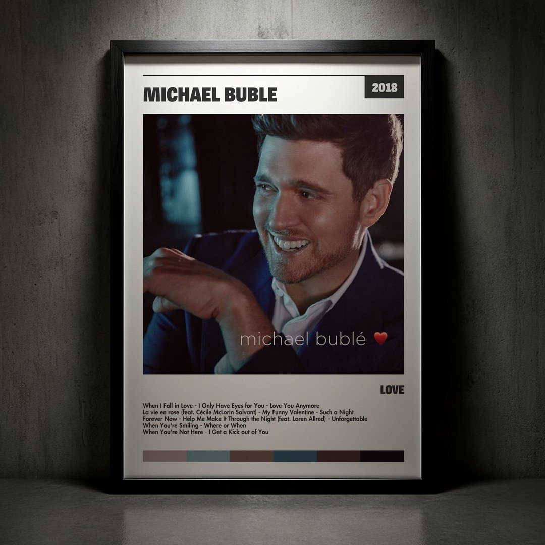 Cuadro Michael Bublé - love