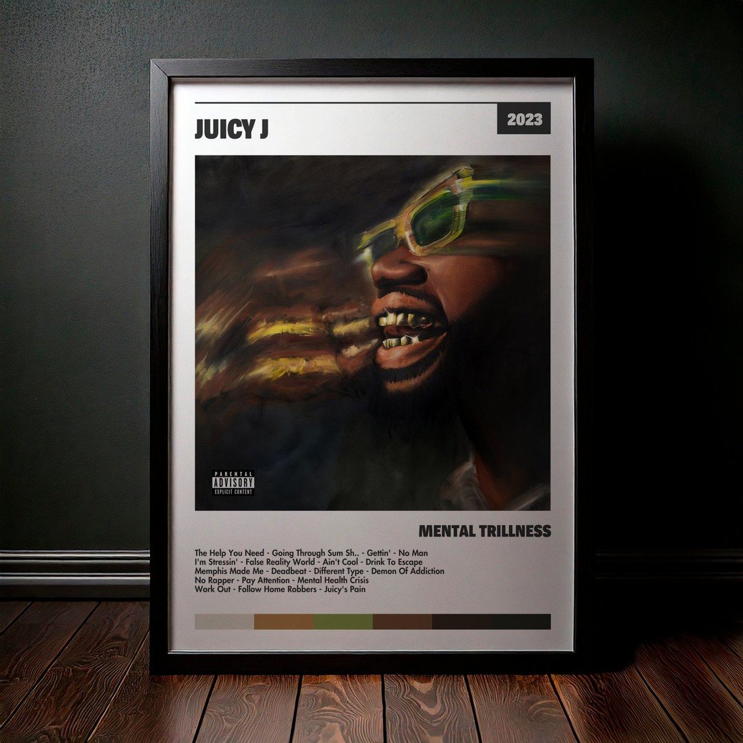 Cuadro Juicy J - Mental Trillness