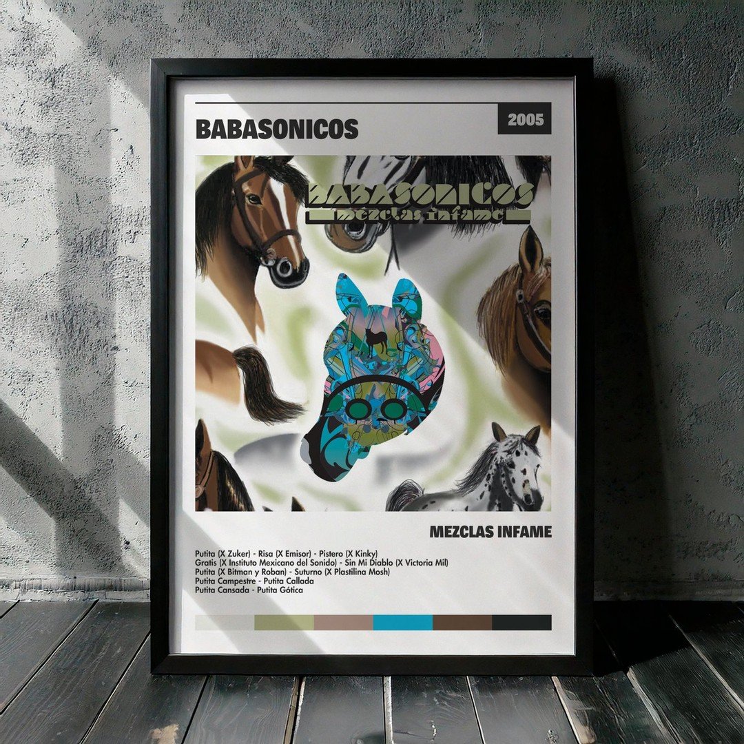 Cuadro Babasonicos - Mezclas Infame