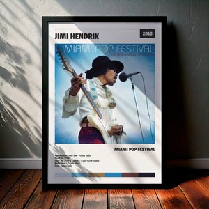 Cuadro Jimi Hendrix - Miami Pop Festival