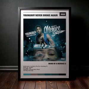 Cuadro YoungBoy Never Broke Again - Mind of a Menace 3