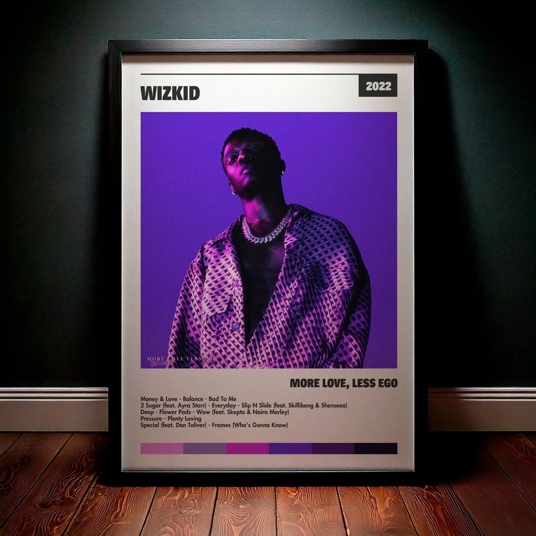 Cuadro Wizkid - More Love, Less Ego