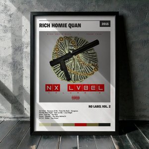 Cuadro Rich Homie Quan - No Label Vol. 2