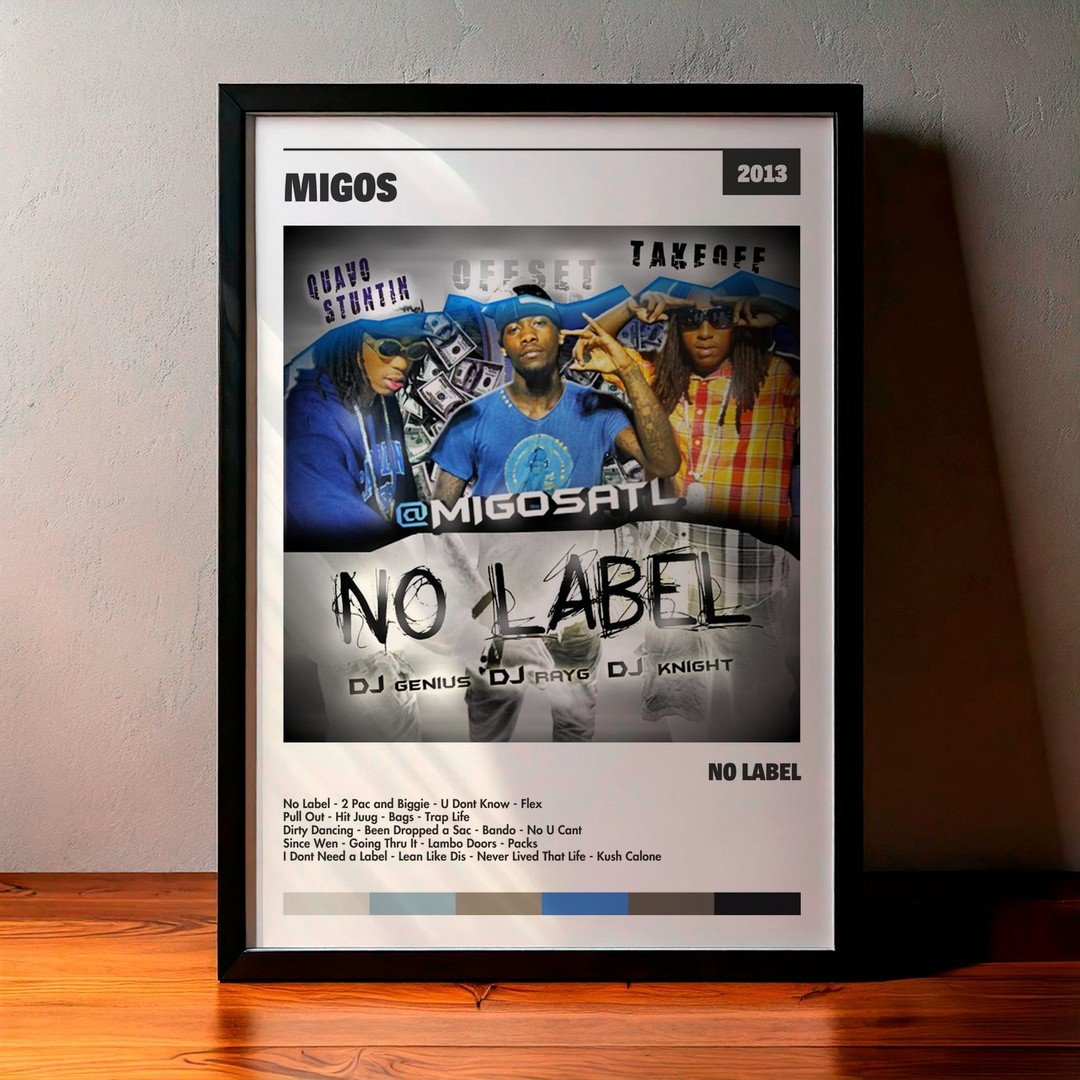 Cuadro Migos - No Label