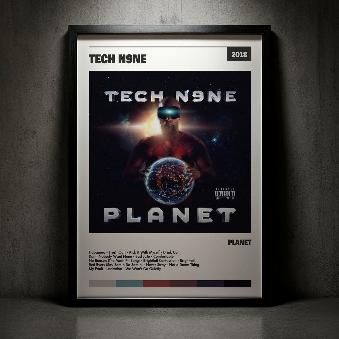 Cuadro Tech N9ne - Planet