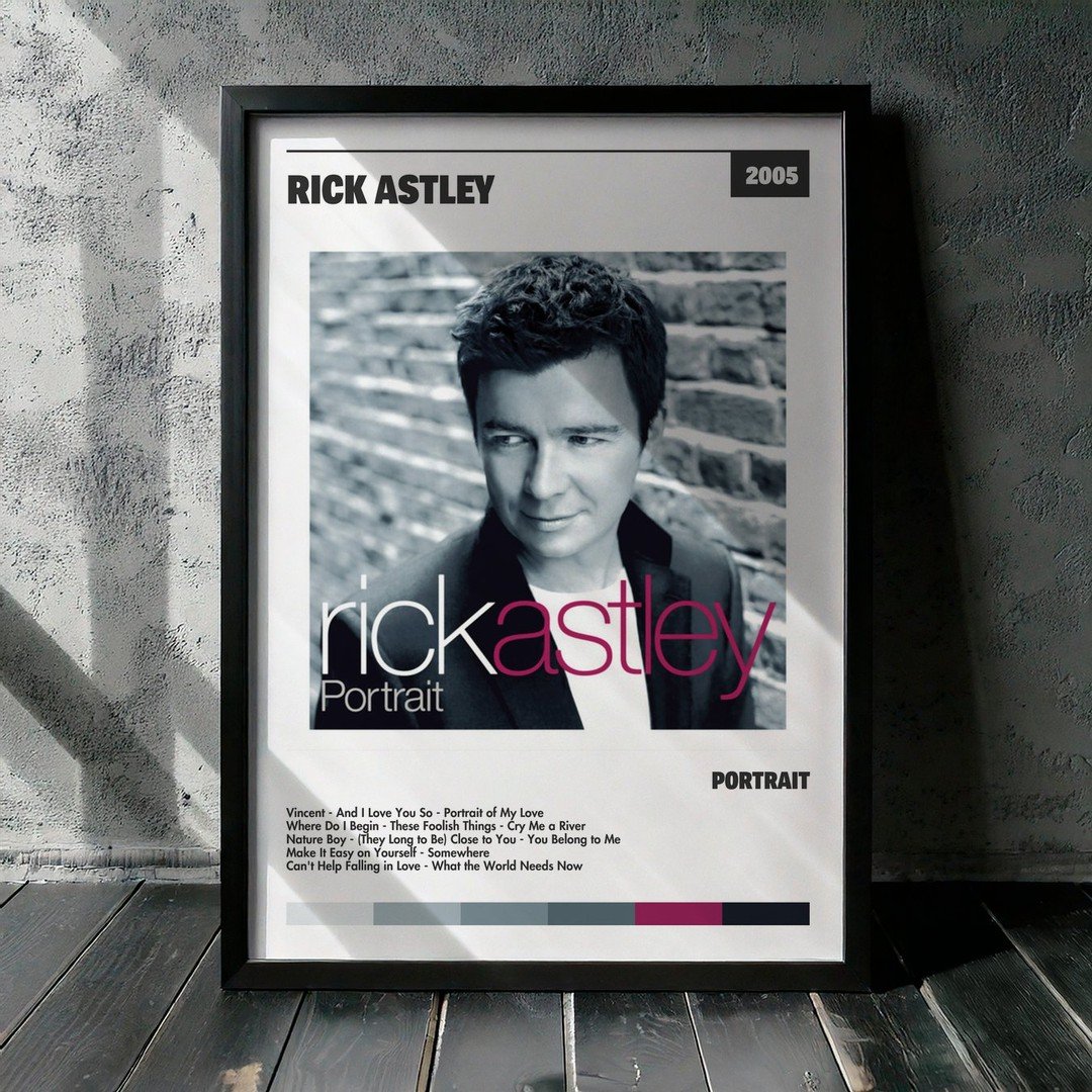 Cuadro Rick Astley - Portrait