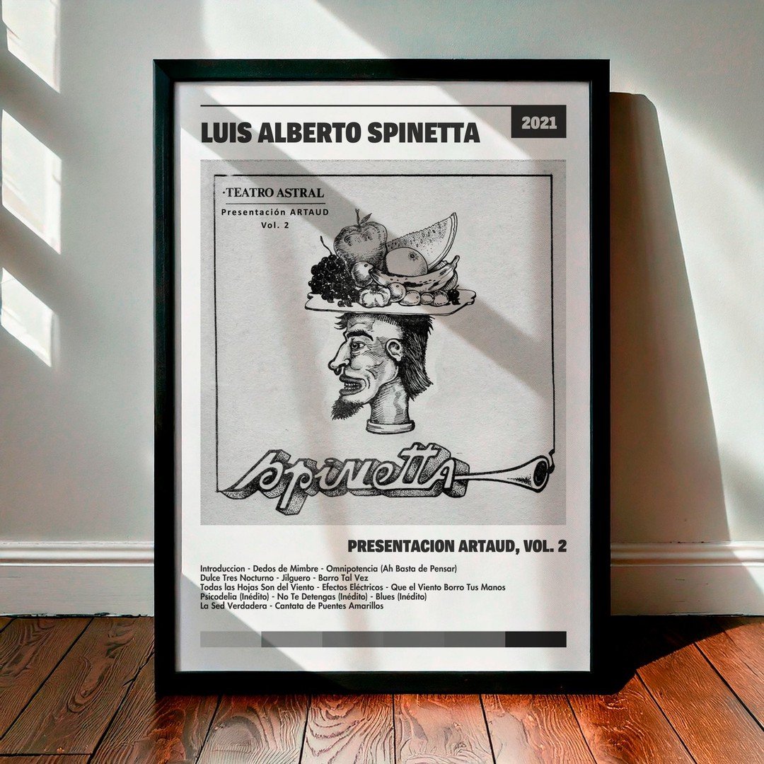 Cuadro Luis Alberto Spinetta - Presentación ARTAUD, Vol. 2