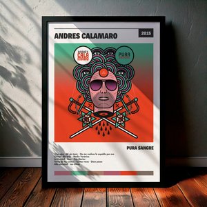 Cuadro Andrés Calamaro - Pura Sangre