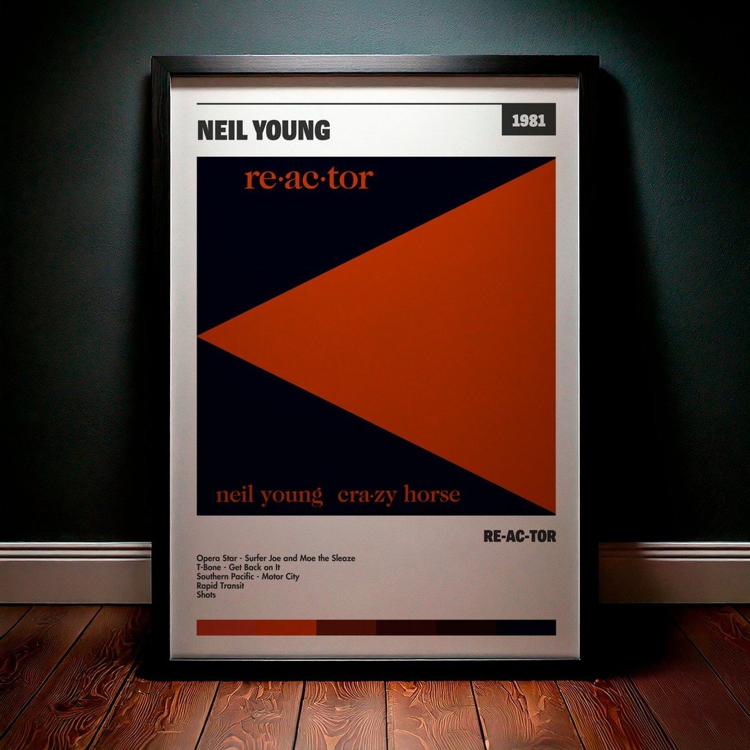 Cuadro Neil Young - Re-ac-tor