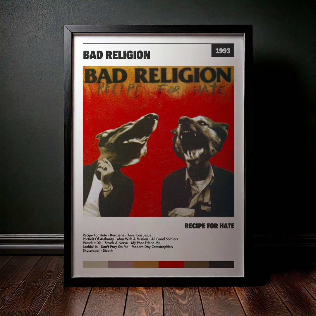 Cuadro Bad Religion - Recipe For Hate