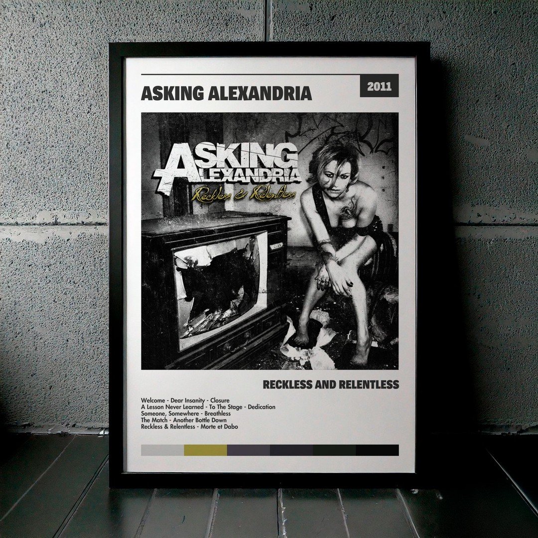 Cuadro Asking Alexandria - Reckless And Relentless