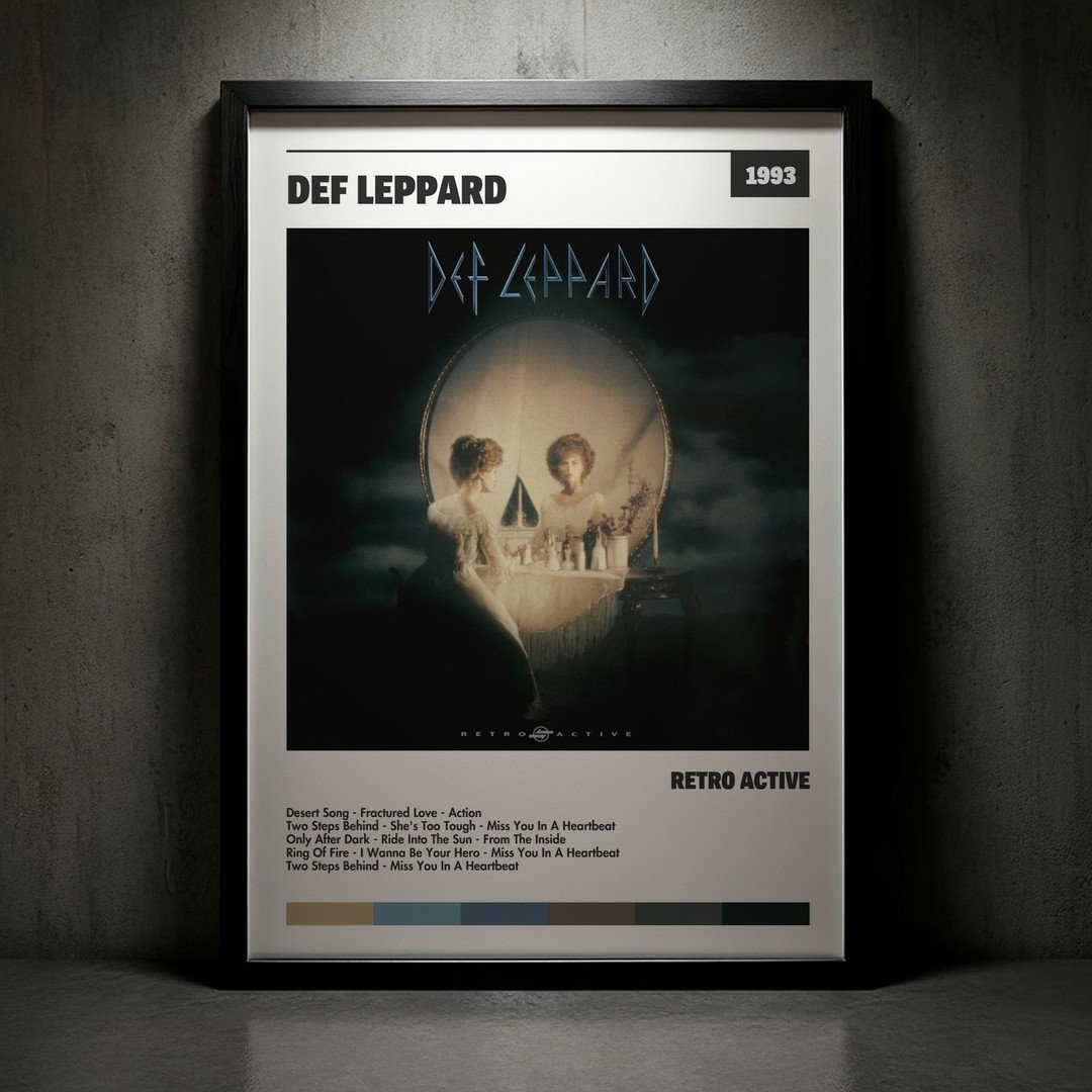 Cuadro Def Leppard - Retro Active