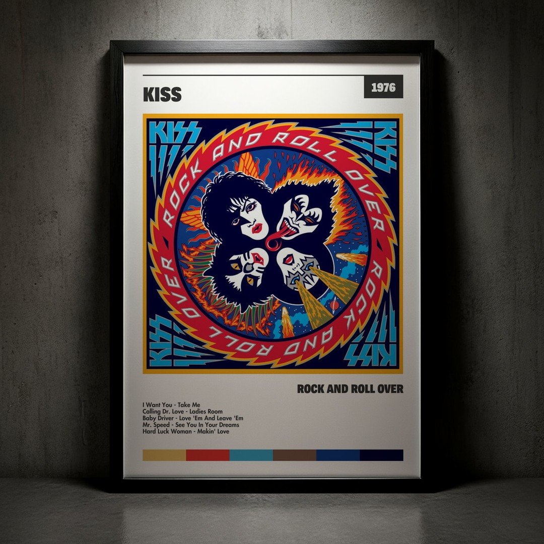 Cuadro KISS - Rock And Roll Over
