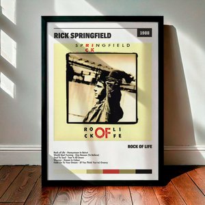 Cuadro Rick Springfield - Rock of Life