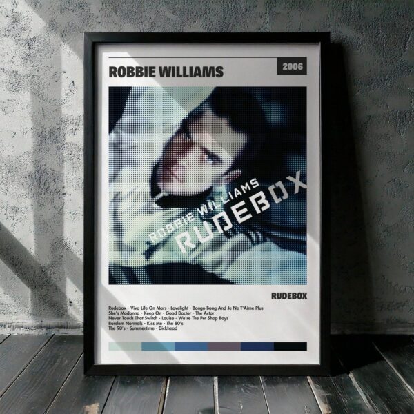Single Rudebox Rojo Cuadro Robbie Williams - Rudebox - Pikfy