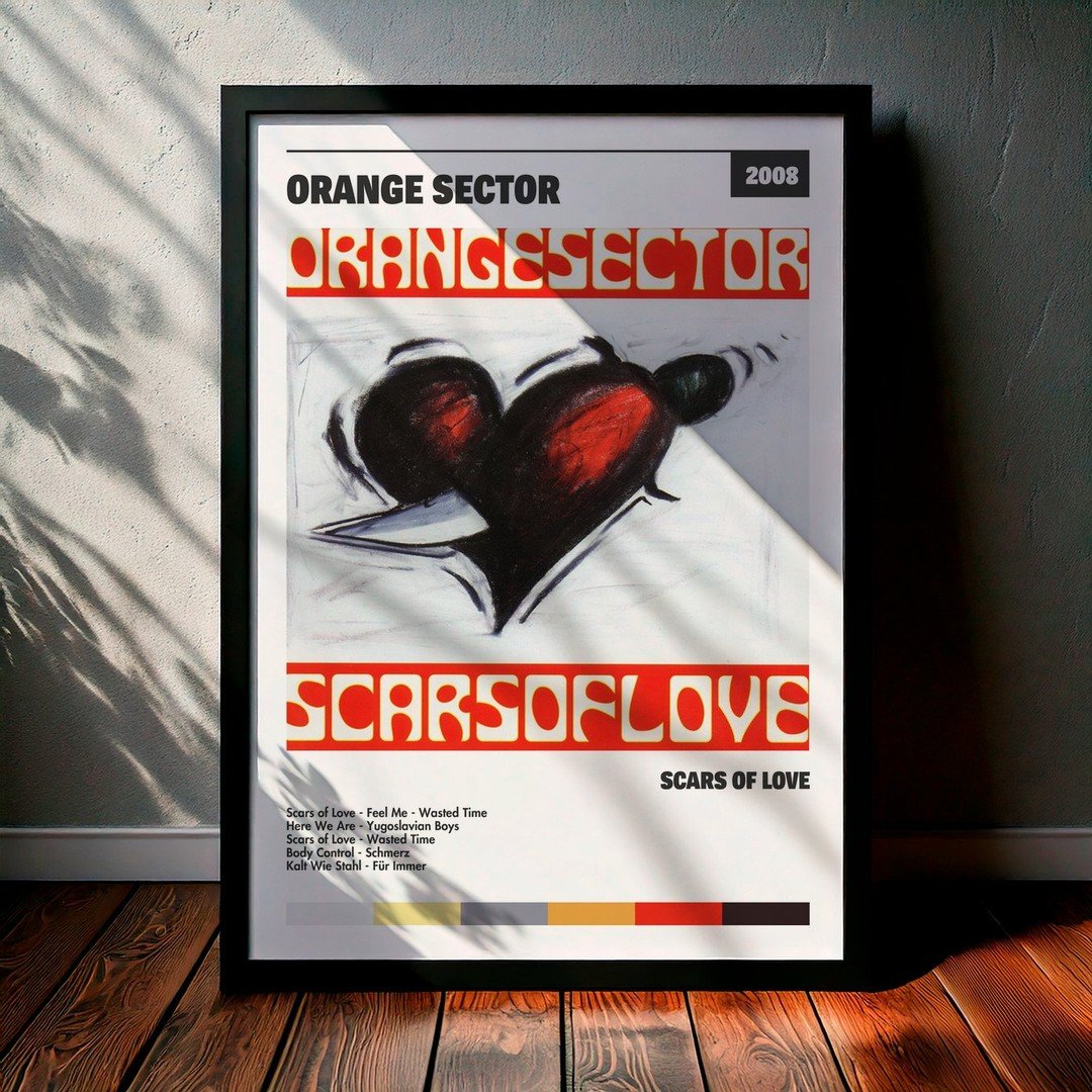 Cuadro Orange Sector - Scars of Love