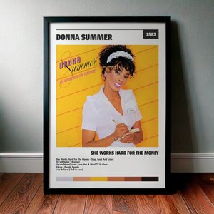 Cuadro Donna Summer - She Works Hard For The Money