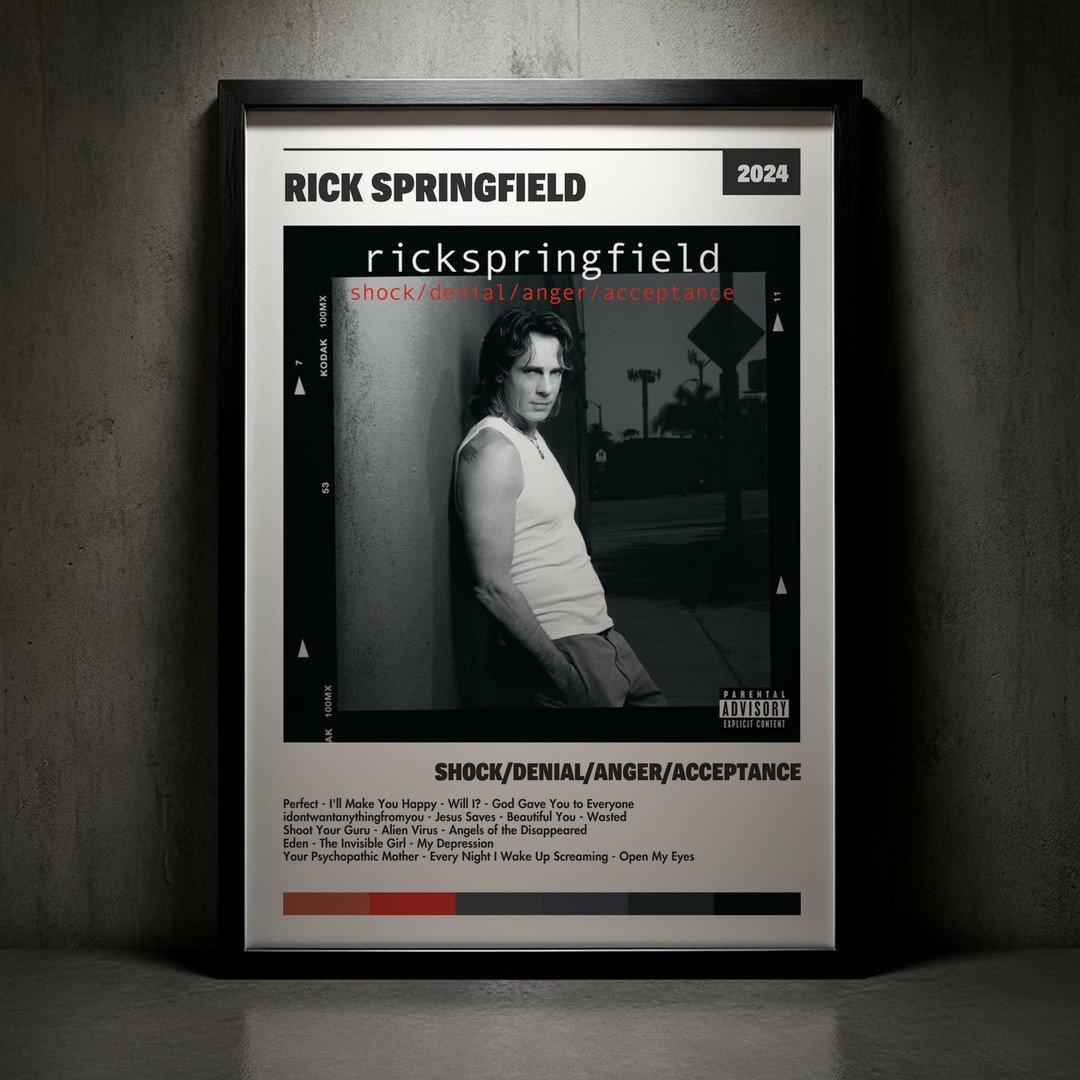 Cuadro Rick Springfield - shock/denial/anger/acceptance