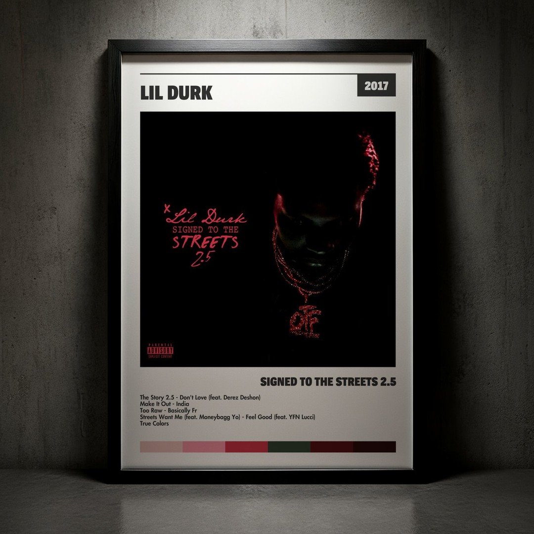Cuadro Lil Durk - Signed to the Streets 2.5