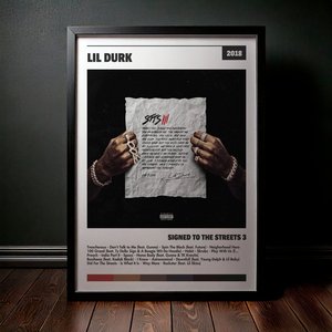 Cuadro Lil Durk - Signed To The Streets 3
