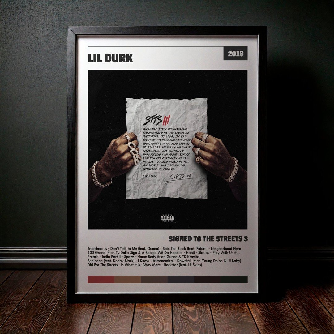 Cuadro Lil Durk - Signed To The Streets 3