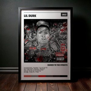 Cuadro Lil Durk - Signed to the Streets