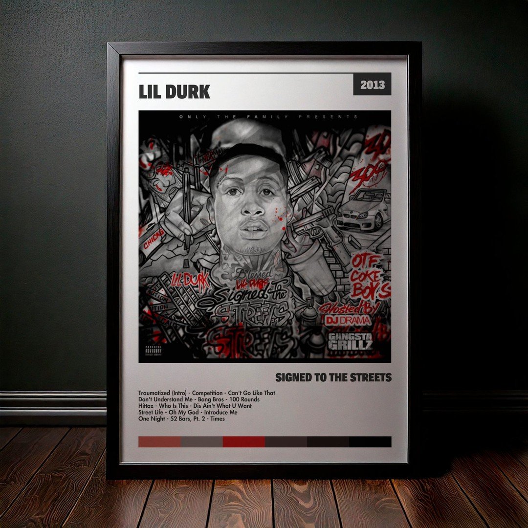 Cuadro Lil Durk - Signed to the Streets